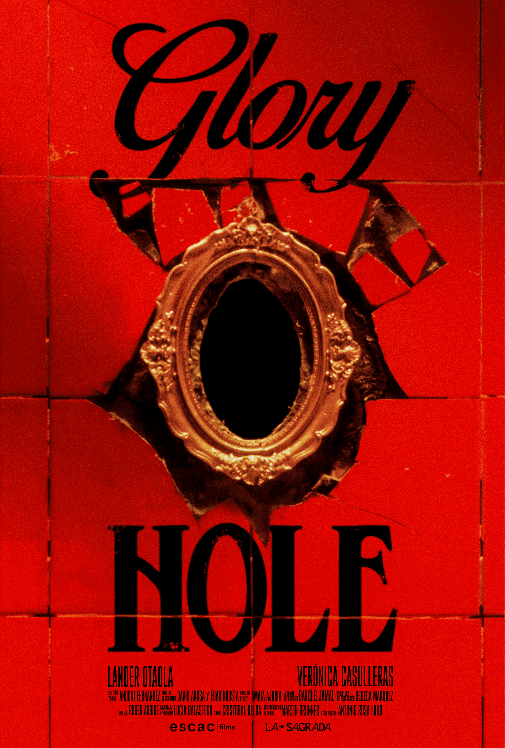 Poster for the short film "Glory Hole", directed by Andoni Fernandez
