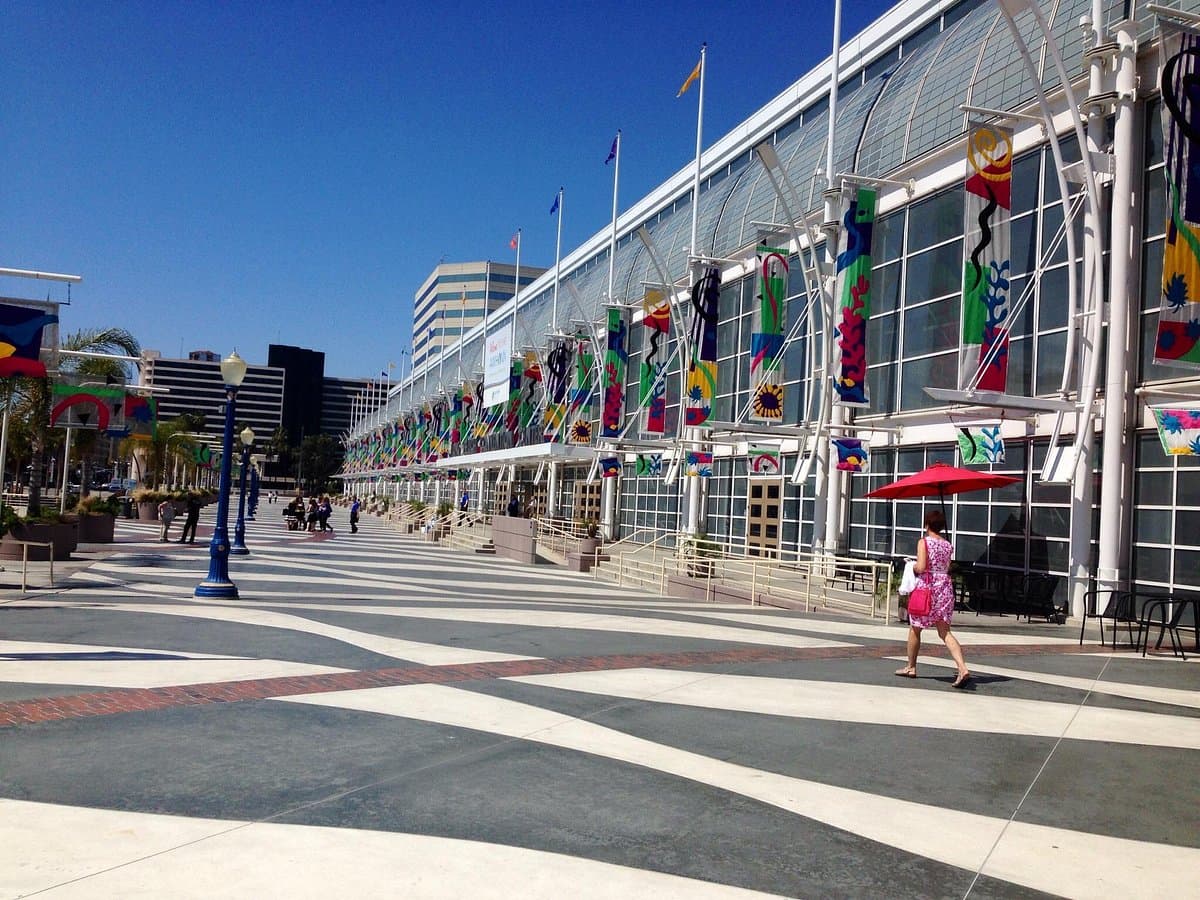 The Long Beach convention center exterior