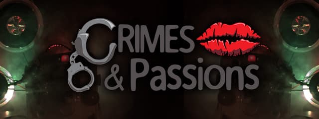 Program art for the Crimes & Passions block at MidSummer Scream 2025