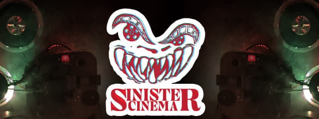 Program art for the Sinister Cinema block at MidSummer Scream 2025