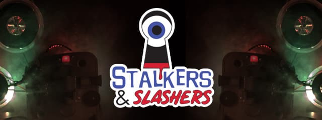 Program art for the Stalkers & Slashers block at MidSummer Scream 2025