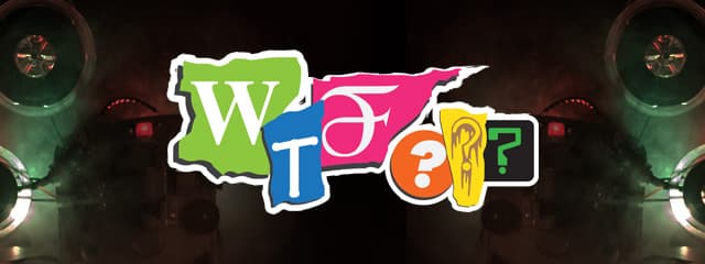 Program art for the WTF??? block at MidSummer Scream 2025
