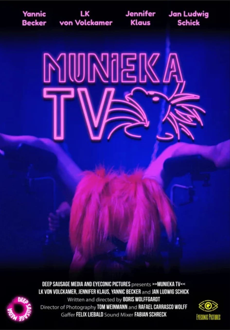 Poster for the short film "Munieka TV", directed by undefined