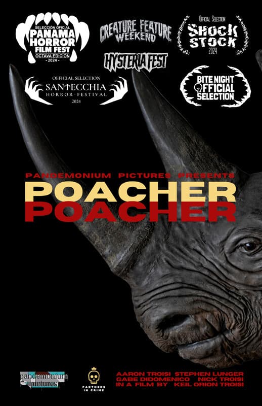Poster for the short film "Poacher Poacher", directed by undefined