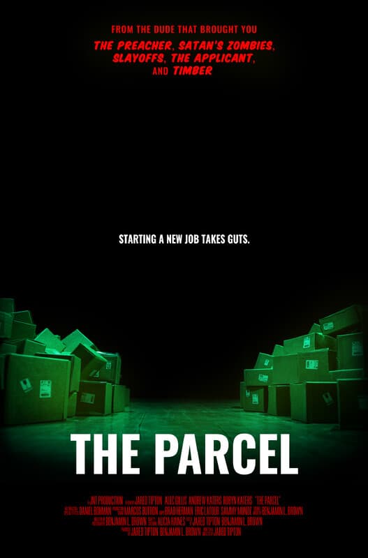 Poster for the short film "The Parcel", directed by undefined
