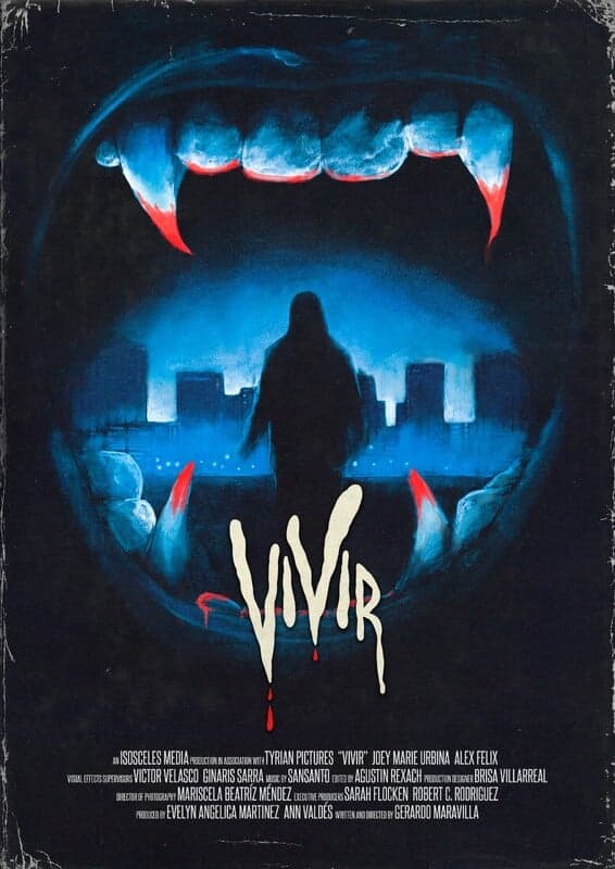Poster for the short film "Vivir", directed by undefined