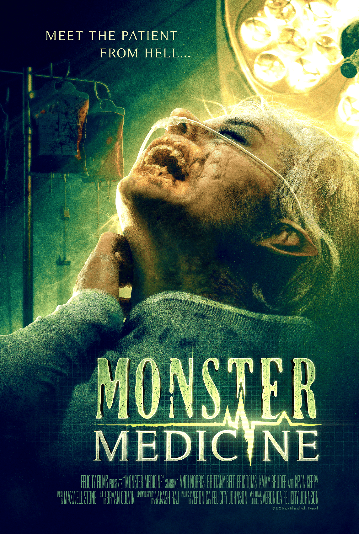 Poster for the short film "Monster Medicine", directed by Veronica Felicity Johnson